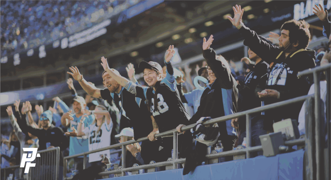 Panthers Faithful: Christian Carolina Panthers fans enjoying a game at Bank of America Stadium