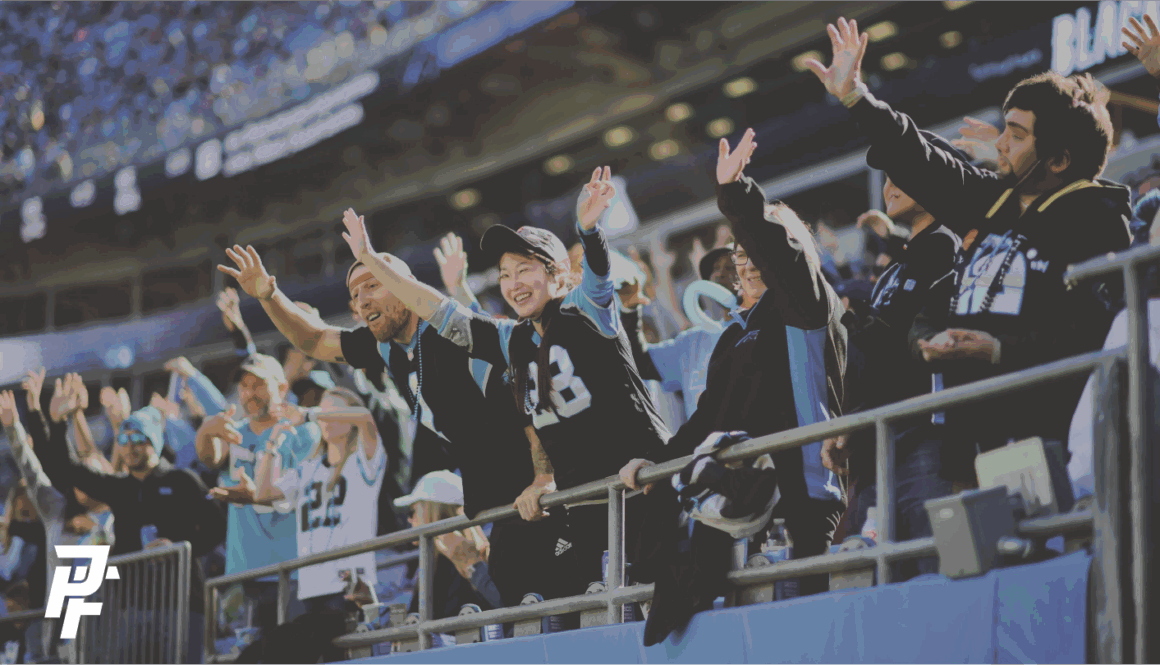 Panthers Faithful: Christian Carolina Panthers fans enjoying a game at Bank of America Stadium